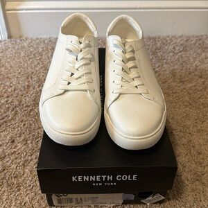 New White Leather Sneakers Kenneth Cole
